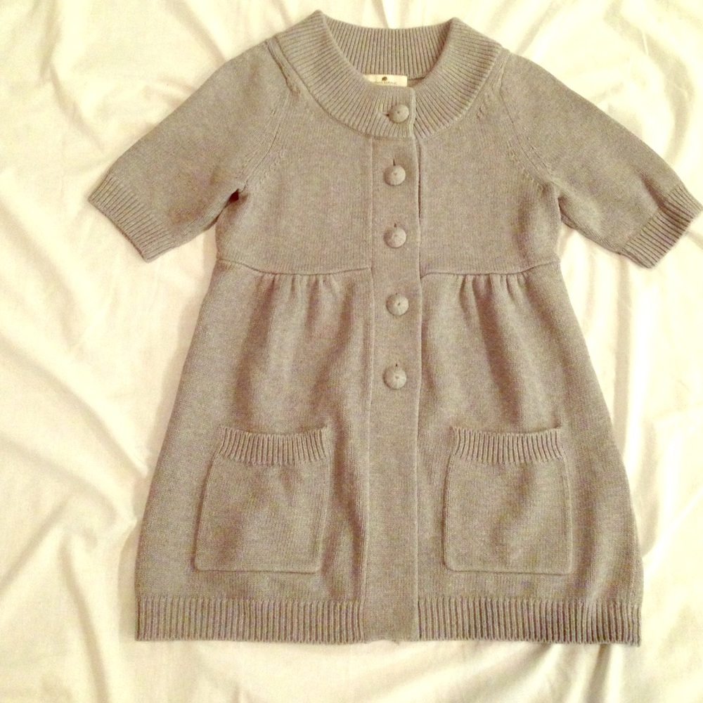 Banana Republic Tunic Cardigan Gray medium